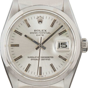 Rolex Date 1500 Silver Dial