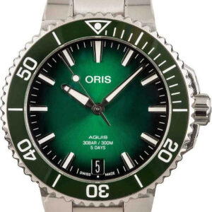 Oris Aquis Date Green Dial