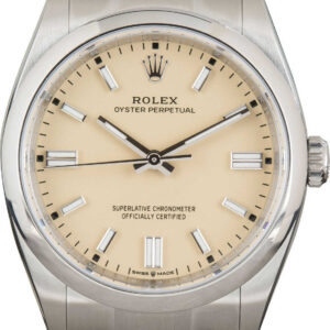 Rolex Oyster Perpetual 36 Beige Dial Ref. 126000 Stainless Steel 36mm