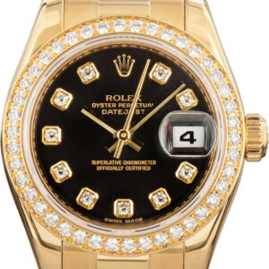 Rolex Lady Datejust Ref. 179138 Black Diamond Dial