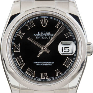 Rolex Datejust Ref. 116200 Black Roman Dial