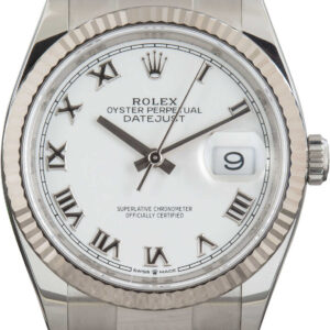 Rolex Datejust 36 Ref. 126234 White Roman Dial