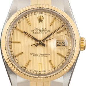 Rolex Datejust 16013 Champagne Tapestry Dial