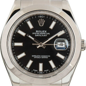Rolex Datejust II Ref. 116300 Black Superluminova Dial