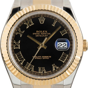 Rolex Datejust II Ref. 116333 Black Roman Dial