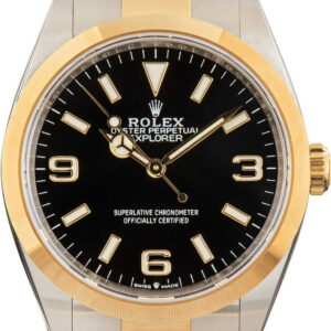 Rolex Explorer 36 Ref. 124273 Black Dial Steel & 18k Yellow Gold 36mm