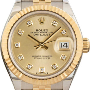 Rolex Lady Datejust Ref. 279173 Champagne Diamond Dial
